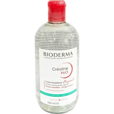 Tẩy trang Bioderma Crealine H2O cho da thường, khô, nhạy cảm, Hồng, 500ml